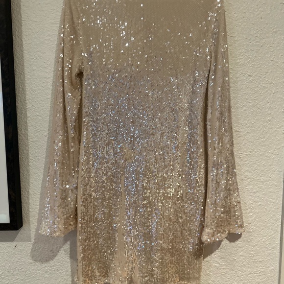 Sequin V-Neck Dress - Picture 4 of 5